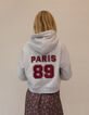 Girl's grey hoodie with XL number embroidery and print-2