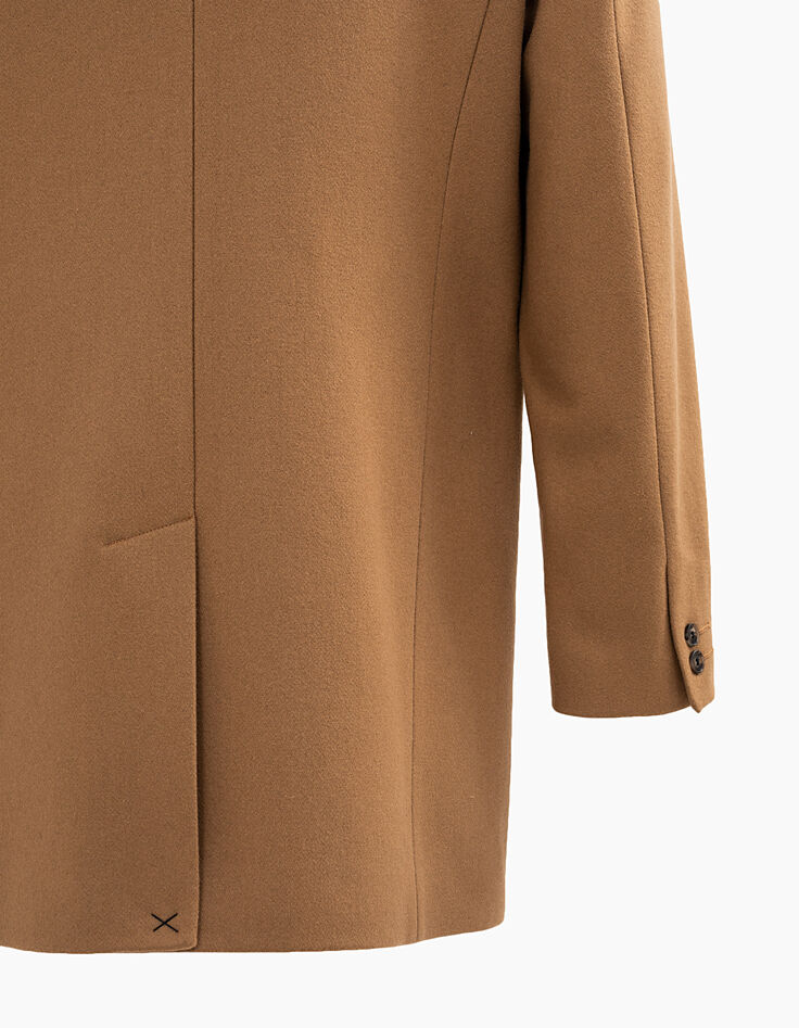 Manteau beige foncé droit Homme-3