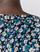 Robe courte en viscose imprimé brassée de fleurs femme-5