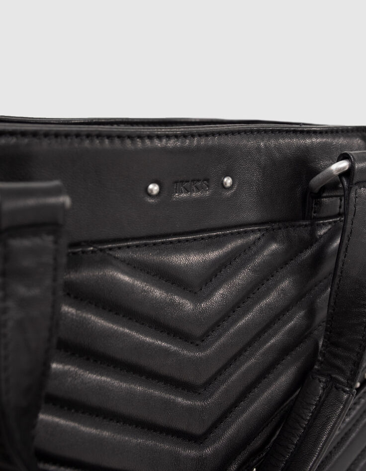 Sac cabas LE 1440 Rock noir cuir clouté Femme-6