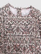 Ecru blouse LENZING™ ECOVERO™ ethnic baby girl-2