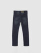 Vintage blauwe SKINNY jeans met inzetten jongens-3