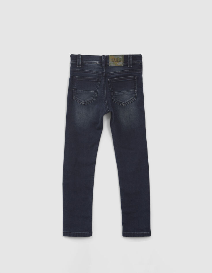 Blaue SKINNY-Vintage-Jungenjeans mit Teilungsnähten-3