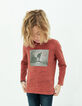 Boys’ red skateboarder rubber lenticular image T-shirt-7