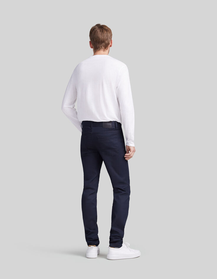 Marineblaue SLIM-Herrenjeans-5