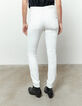 Jean slim blanc enduit high waist coupe sculpt up femme-3
