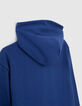 Blaue Jungensweatjacke mit Kapuze-8