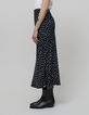 Black midi skirt LENZING™ ECOVERO™ women's polka dot print-7