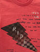 Rood T-shirt opdruk 3D bliksem babyjongens-3