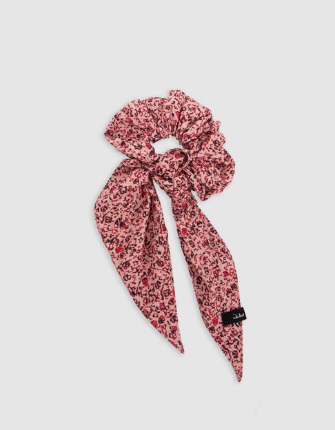 Chouchou-foulchie met roze bloemenprint voor meisjes - IKKS