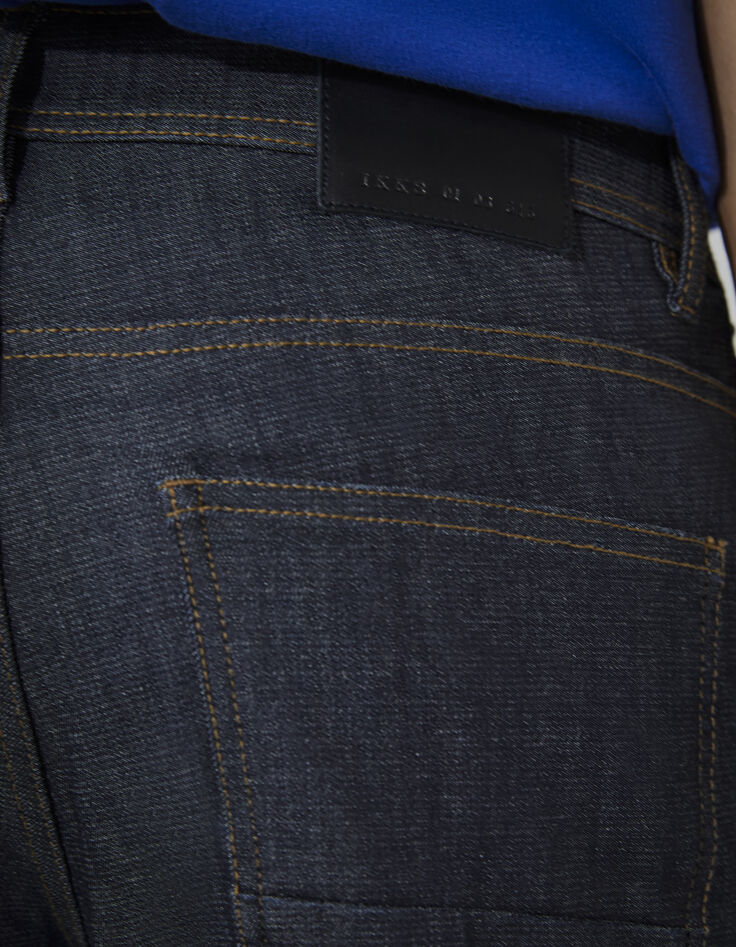 Men's SLIM-fit raw denim jeans-5