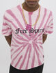 Men's pink tie-dye print T-shirt-2