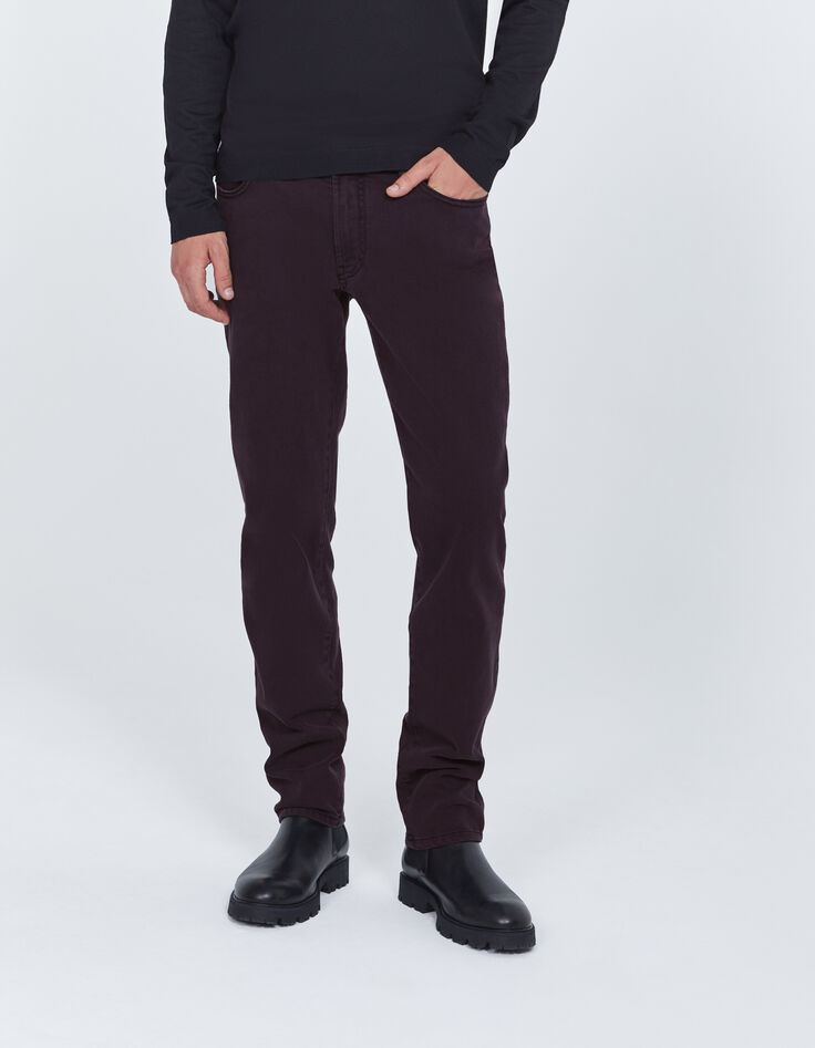 Dark Plum SLIM-Herrenjeans-2