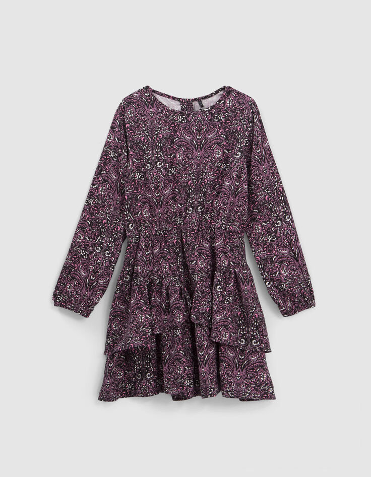 Girls’ pink paisley print LENZING™ ECOVERO™ dress-4