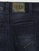 Blaue SKINNY-Vintage-Jungenjeans mit Teilungsnähten-7