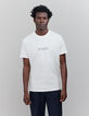 T-shirt blanc coton bio Homme-1