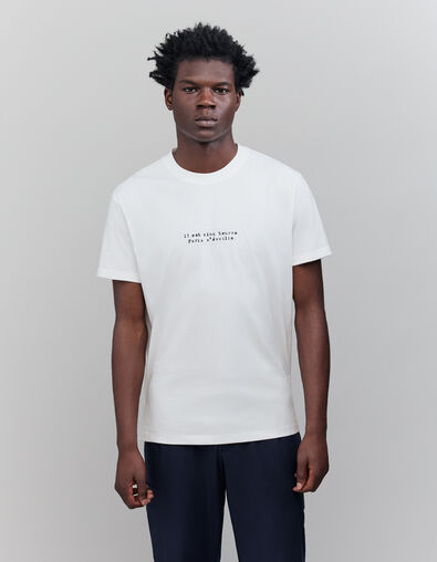 T-shirt blanc coton bio Homme - IKKS