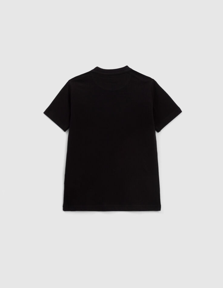 Black IKKS–MICKEY T-shirt, checkerboard Mickey image-4
