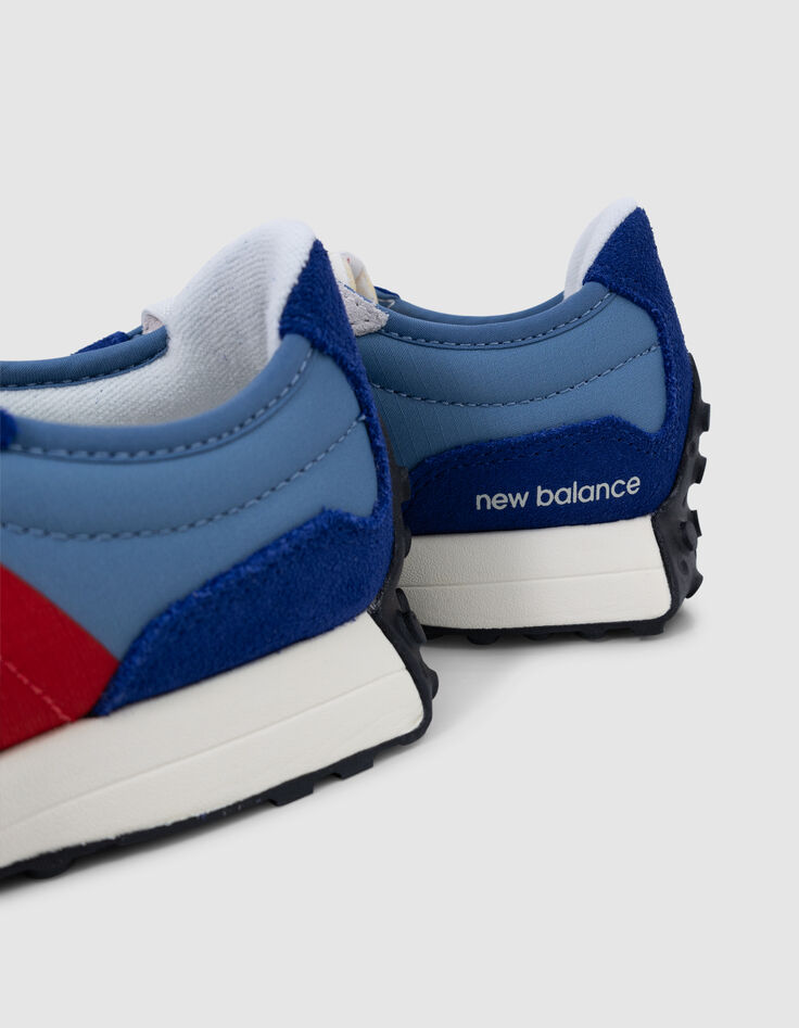 Blue and red NEW BALANCE 327 boys' sneakers-4