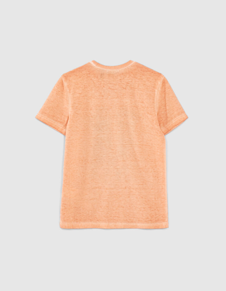 Boys’ orangey combat boot image T-shirt-2