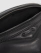 Women’s black leather 1440 PUFFY waist bag-5