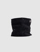 Girl's black sequin and sequin knit snood-4