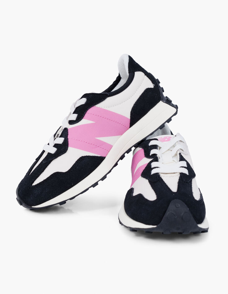 Baskets noir, écru, rose NEW BALANCE 327 fille-5