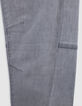 Boy's grey cut-off knee JOGGER jeans-5