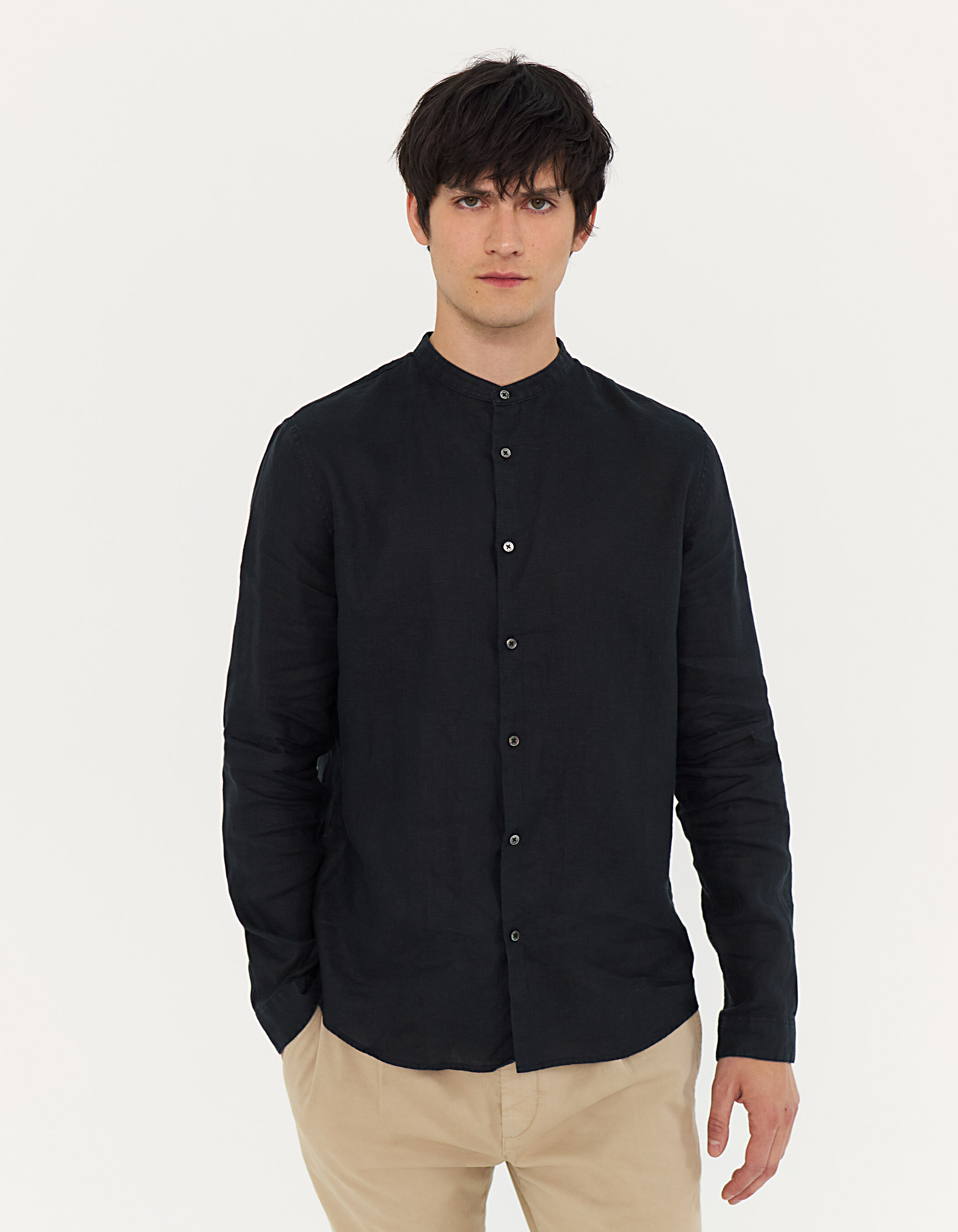 ネット卸売り 新品kudos LINEN NO COLLAR JACKET BLACK - メンズ