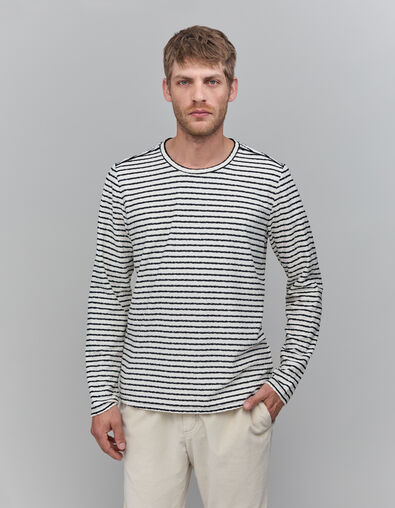 Men's long-sleeved terry cloth sailor t-shirt - IKKS