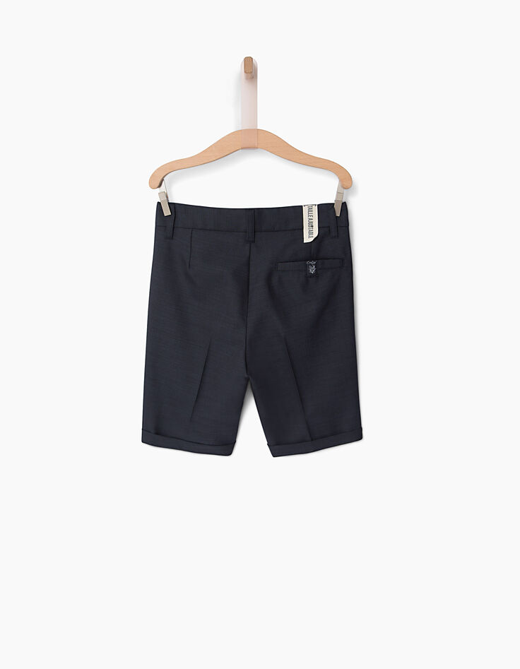 Boys’ navy Bermuda shorts-3