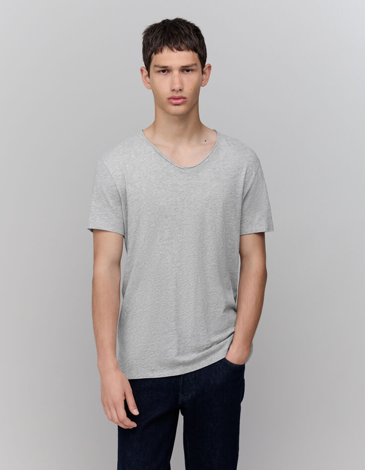 Herren-T-Shirt mit V-Ausschnitt L'Essentiel-1