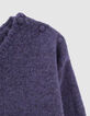 Girls’ purple knit cropped sweater-6