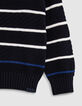 Boy's organic cotton fancy knit sailor sweater-6