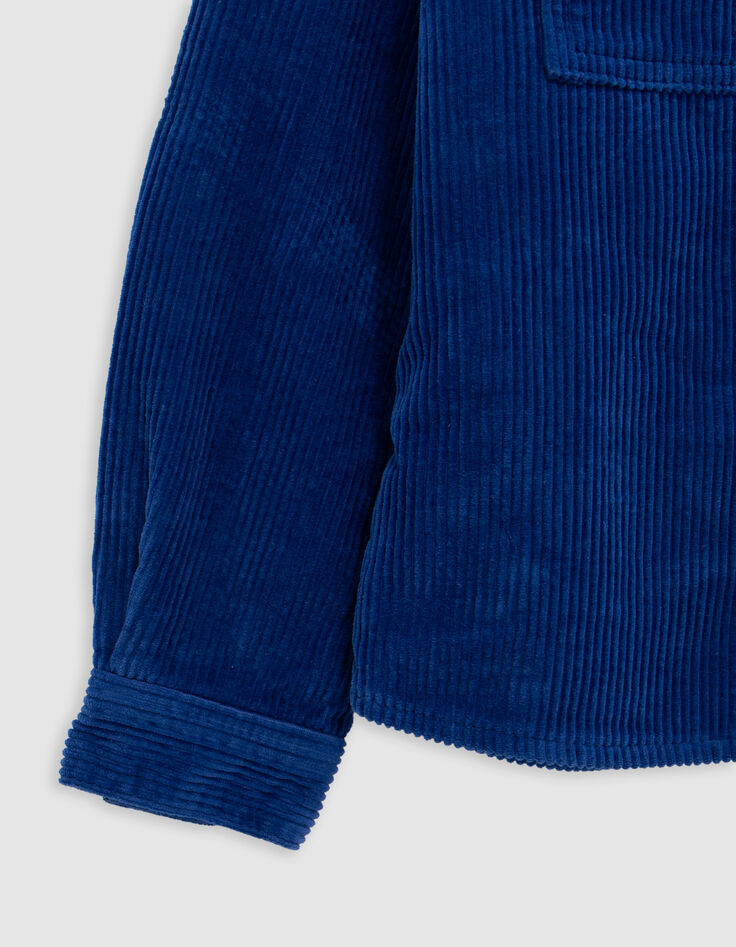 Blauw corduroy overhemd voor jongens-6