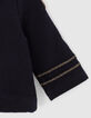 Cardigan officier navy molleton bébé fille -4