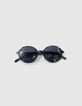 Unisex blue crystal marble sunglasses-7