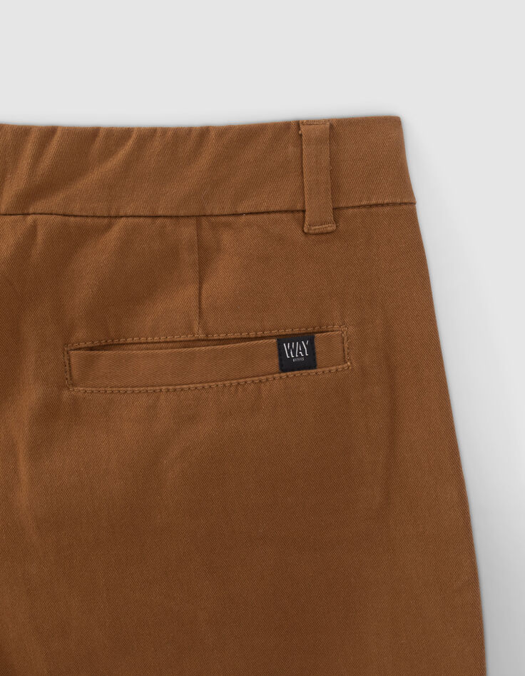 Boys’ camel CHINO trousers-5