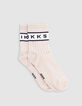 Boys' black, grey and beige socks-3