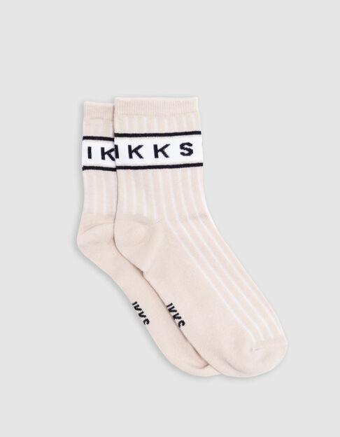 Boys' black, grey and beige socks - IKKS