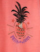 T-shirt rose fluo visuel ananas brodé fille-7