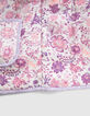 Girls’ off-white jacket with violet flower print-10