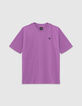 Violet T-shirt opdruk fluwelen flocking rug jongens-3