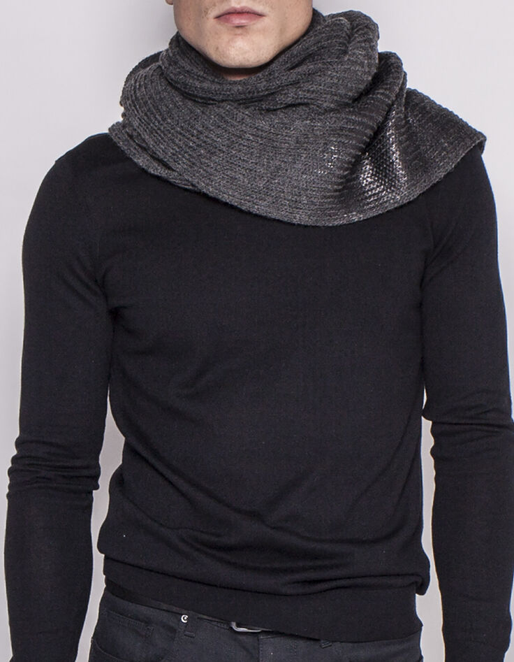 Men's grey scarf-2