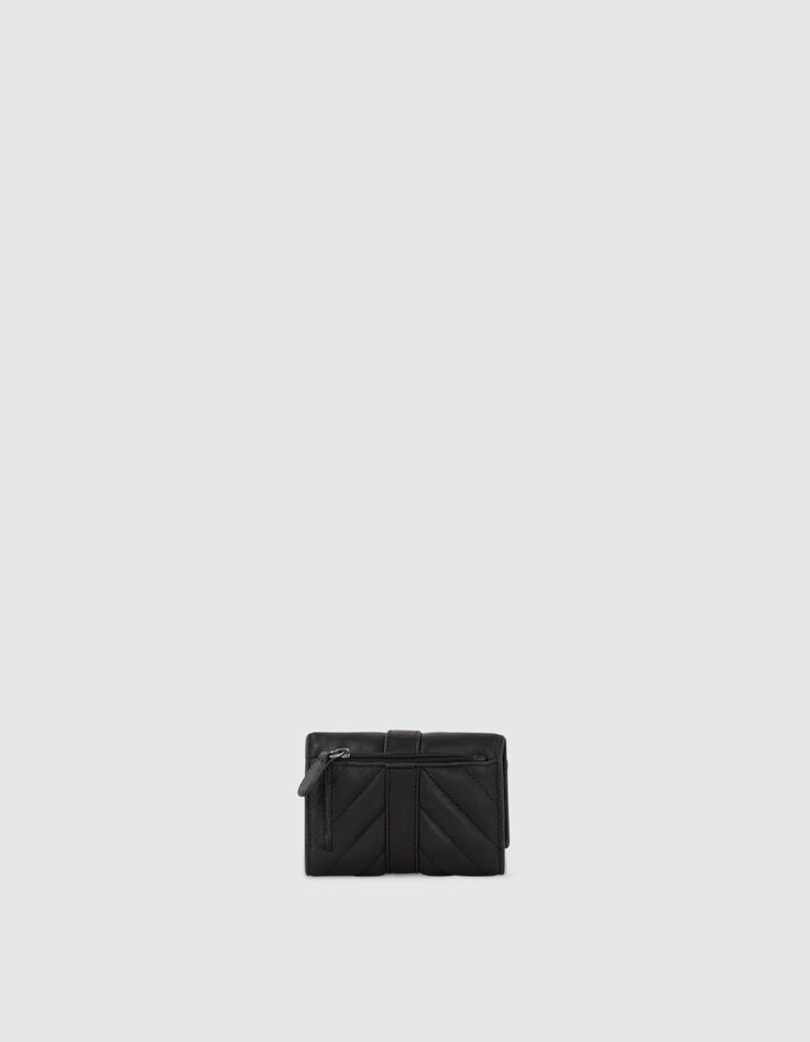 Portefeuille cuir 1440 TRADER WALLET matelassage femme-3