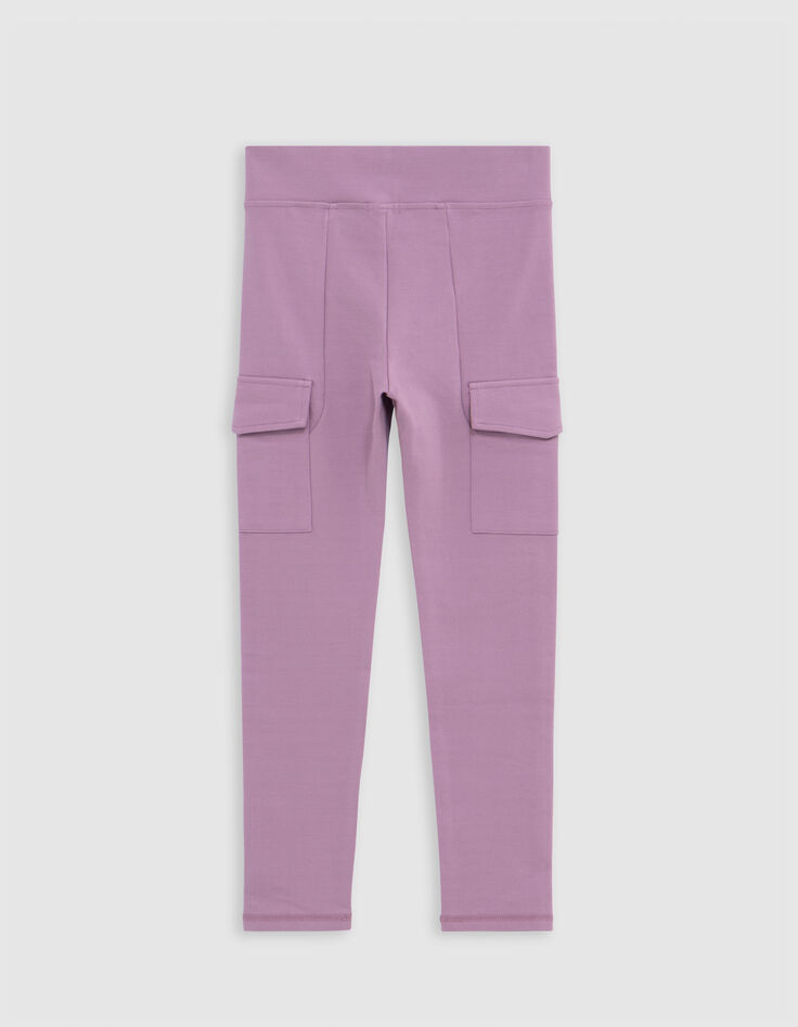 Leggings lilas esprit battle fille-4