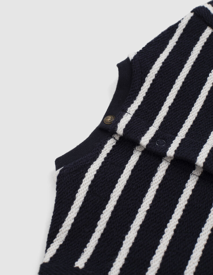 Navy matrozenjurk gestreept tricot babymeisjes-2