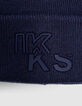 Boys' navy knit cap with gum logo-6