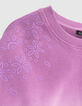 Girls’ pink deep dye-look sweatshirt-8