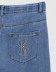 Girl's LARGE blue waterless jeans-6